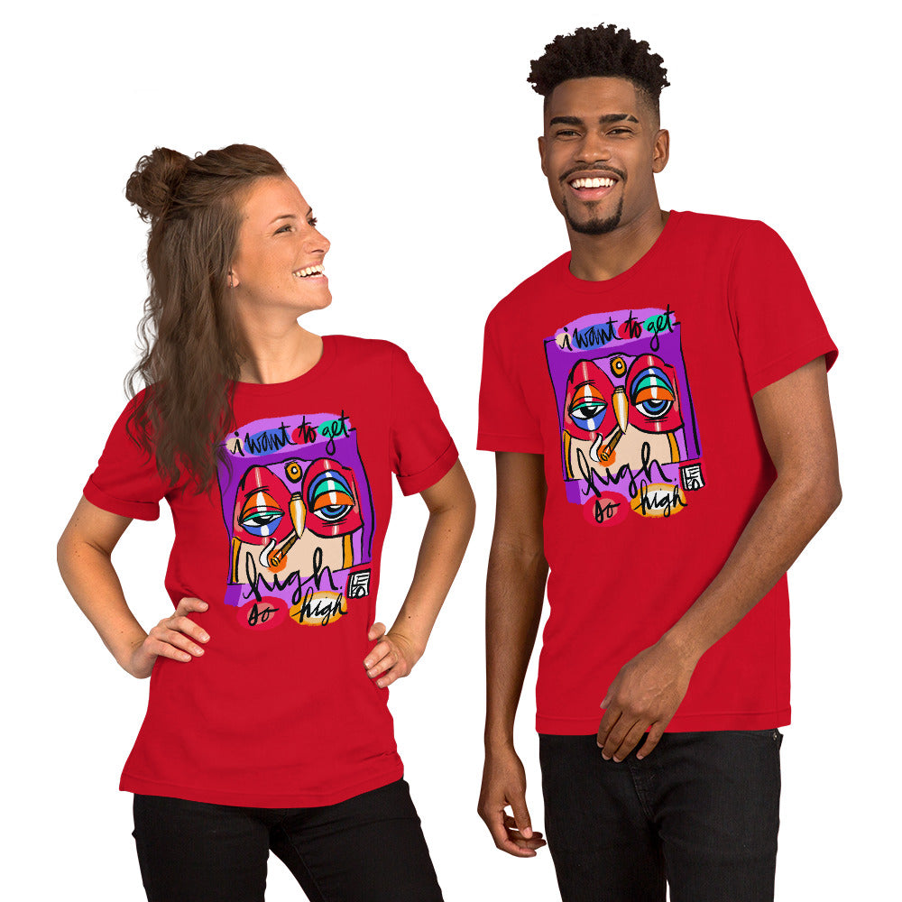 Get High, So High - Lebo Short Sleeve Unisex T-Shirt